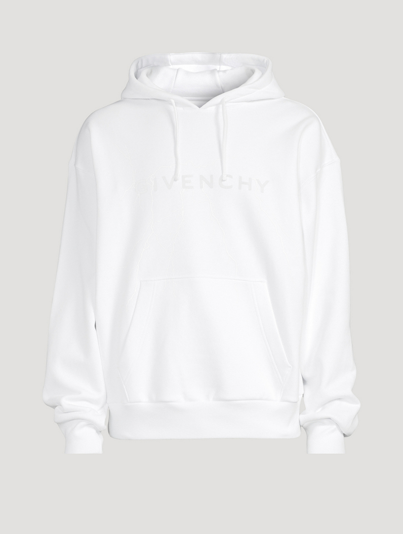 Givenchy distressed 2024 hoodie white