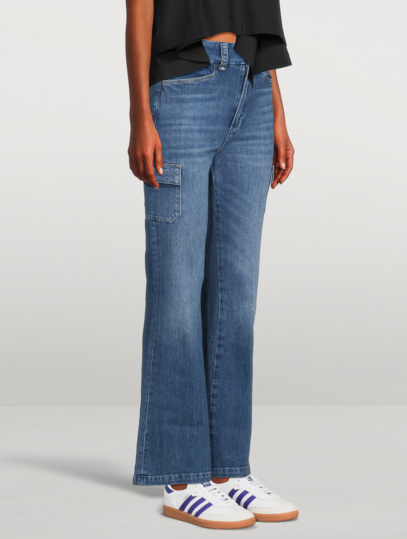 PAIGE Dion Cargo Trouser Flare Jeans