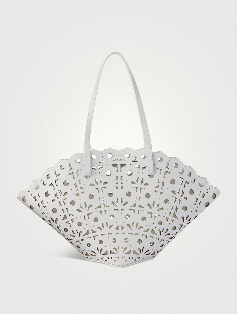 Daisy Leather Tote Bag