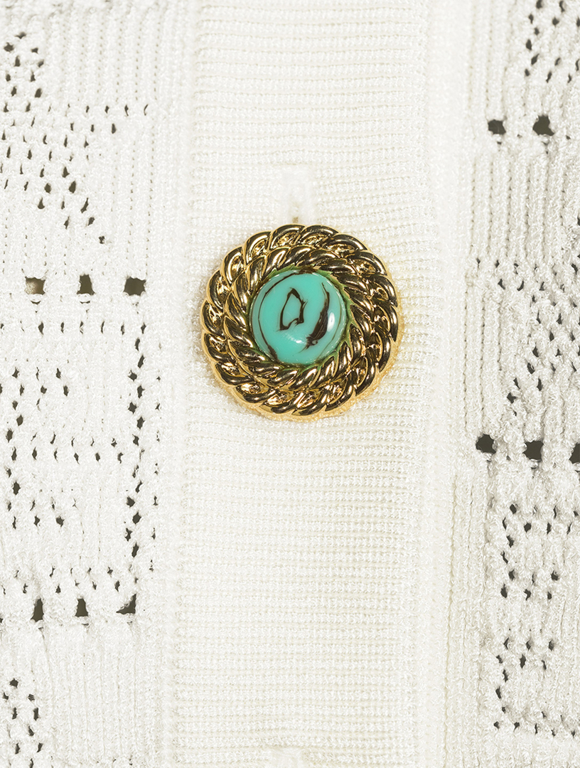 Monogram Knit Cardigan