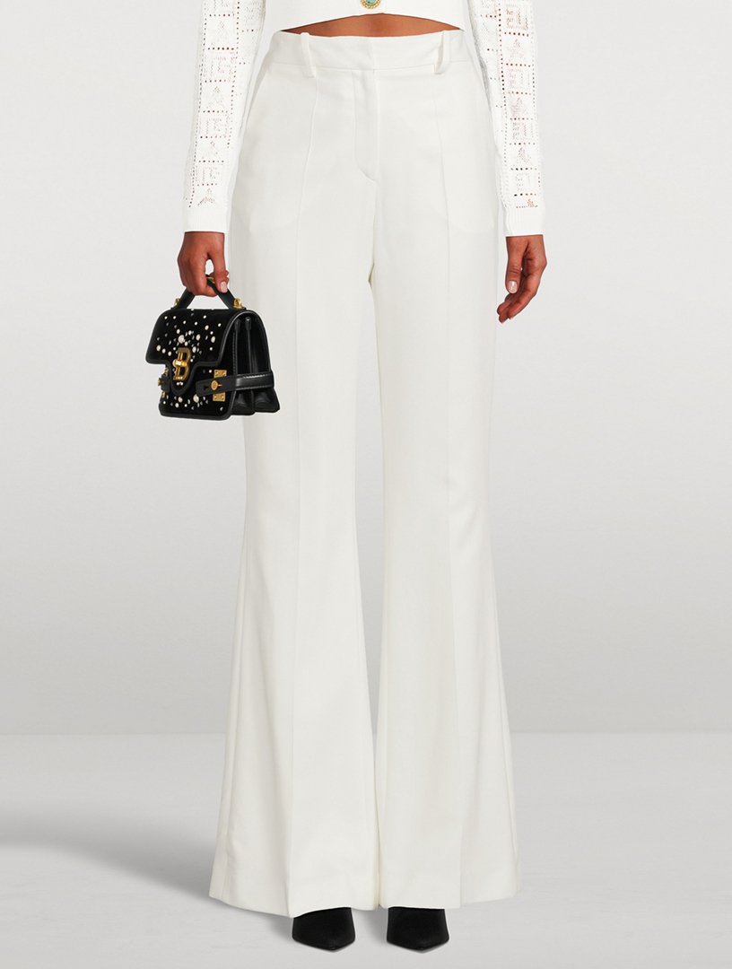 Crepe Flared Trousers