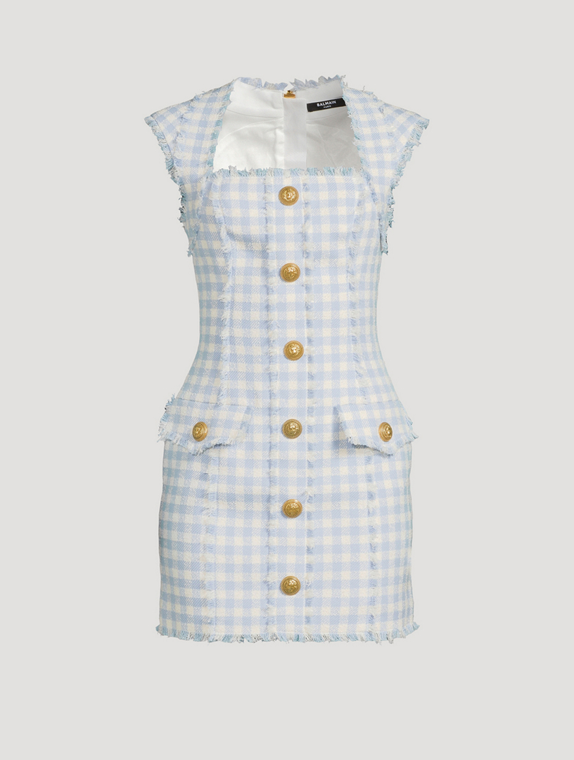 Balmain white hot sale tweed dress