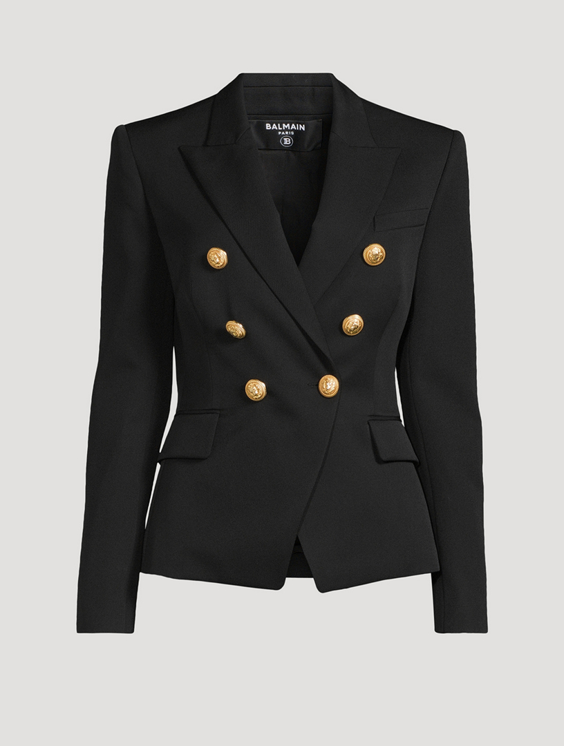 Designer black outlet blazer