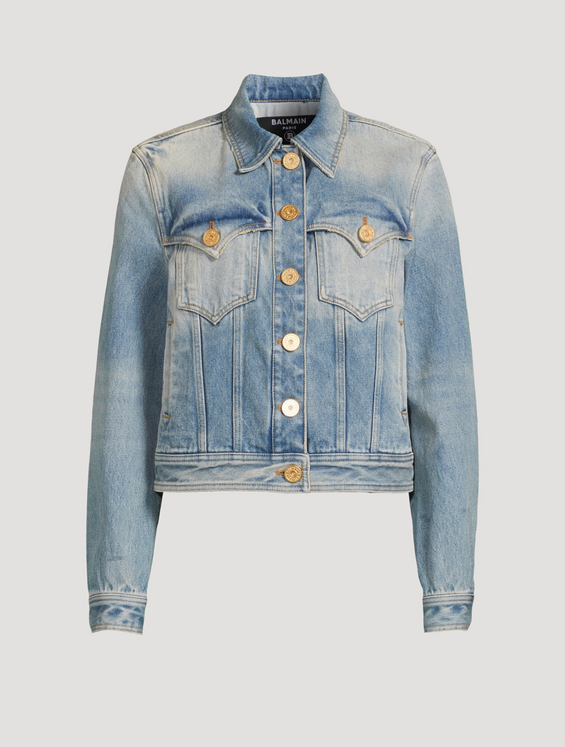 Balmain denim hot sale blazer