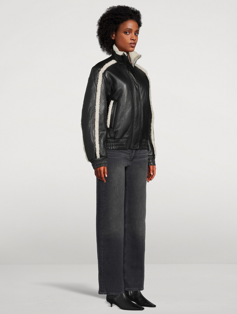 Meadow Shearling Bomber Jacket