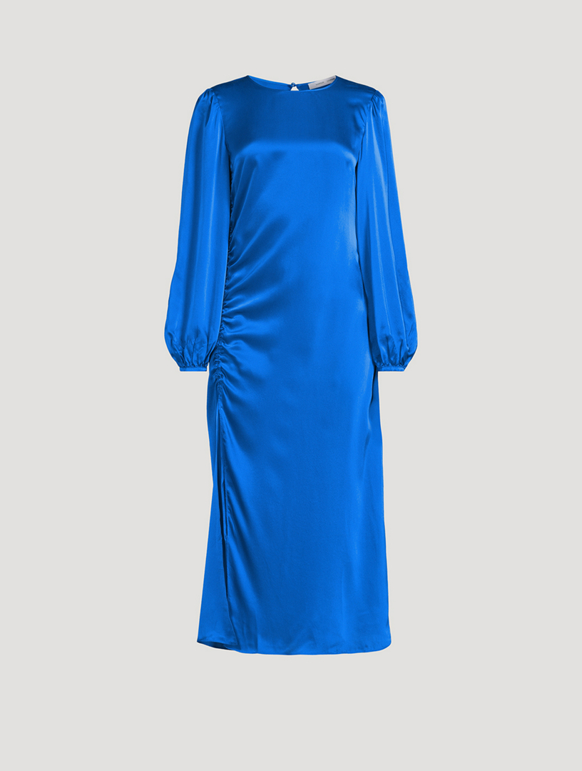 SAMSOE SAMSOE Kelly Long Dress Blue Space Dye LEO BOUTIQUE