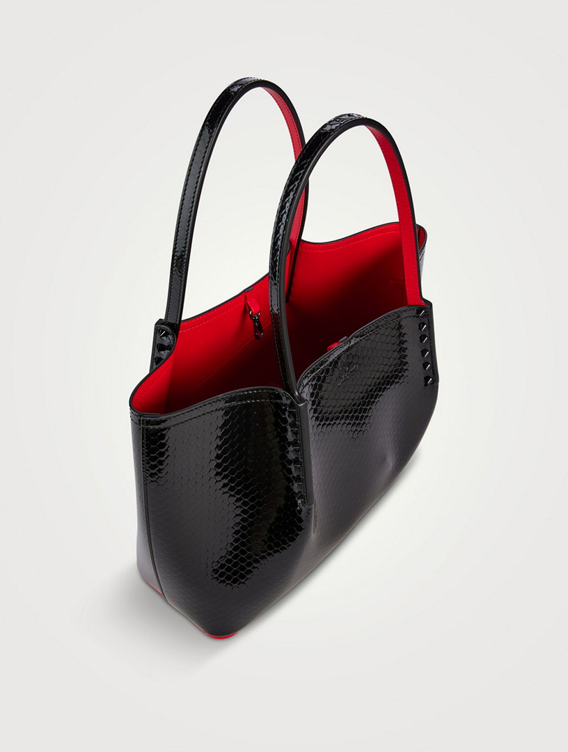 【関税送料込】ルブタン Cabarock Mini patent leather tote 関税送料込】ルブタン Cabarock Mini patent leather tote