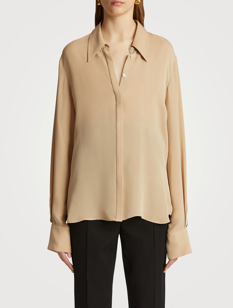 The Minta Silk Georgette Shirt