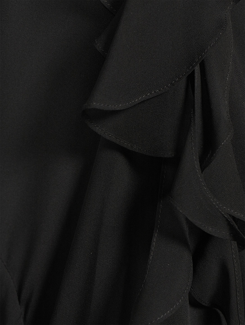 The Pim Ruffled Silk Slip Dress