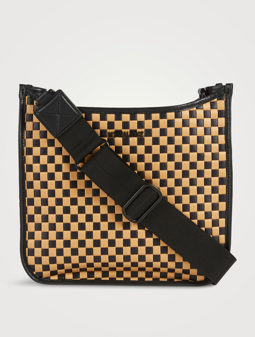 Box Woven Crossbody Bag