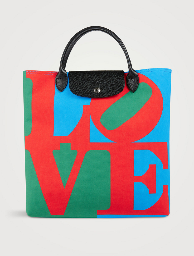 LONGCHAMP Longchamp x Robert Indiana Large Le Pliage Tote Bag