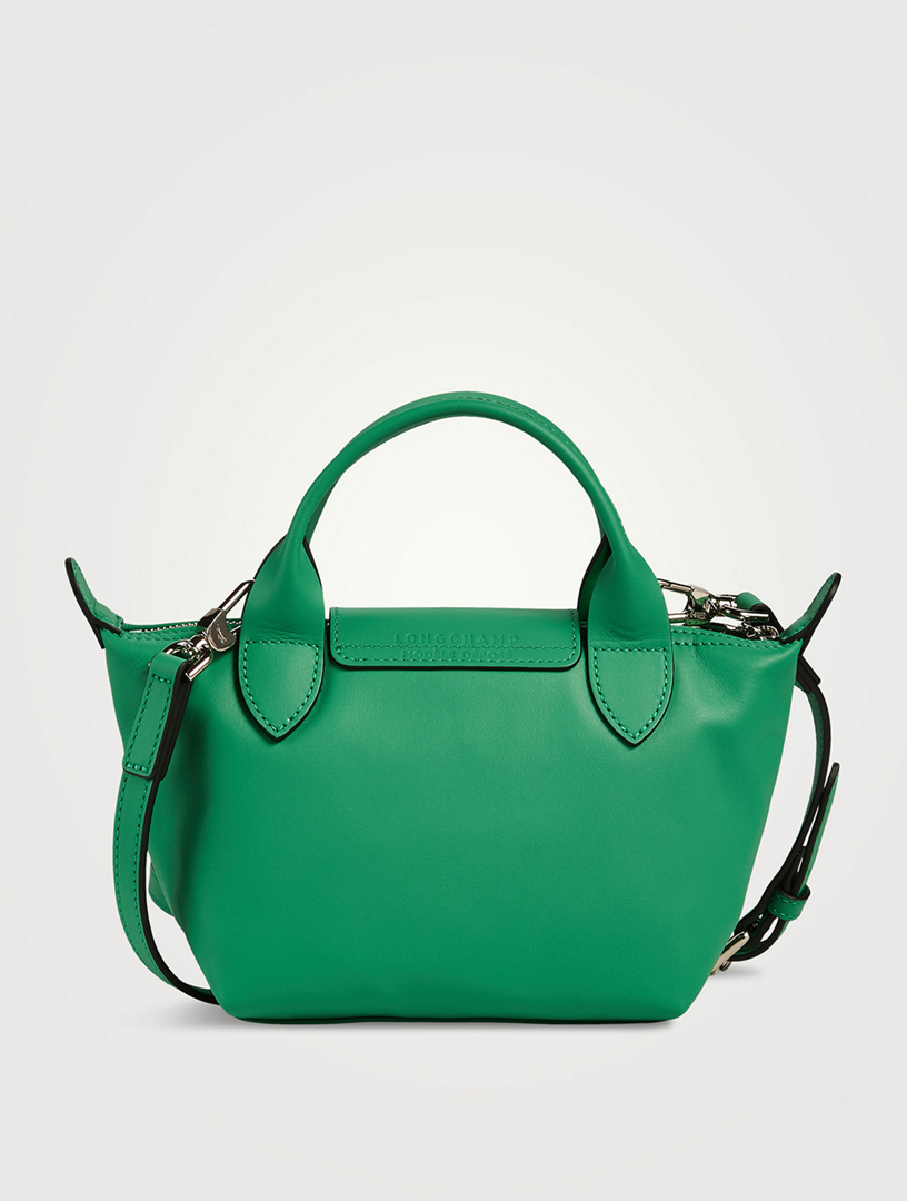 LONGCHAMP Longchamp x Robert Indiana XS Le Pliage Leather Top Handle ...