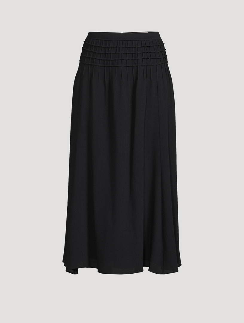 Wool Midi Skirt