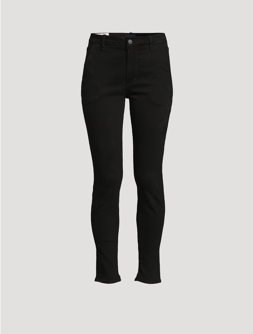 Cuffed black skinny store jeans