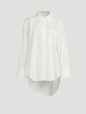 Cocoon Shirt In Stripe Print