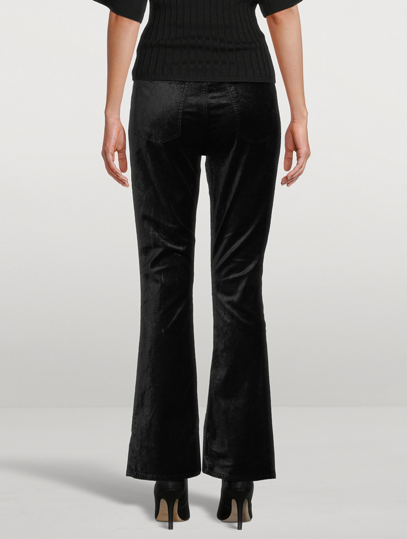 AGOLDE Nico Velvet Bootcut Trousers Holt Renfrew