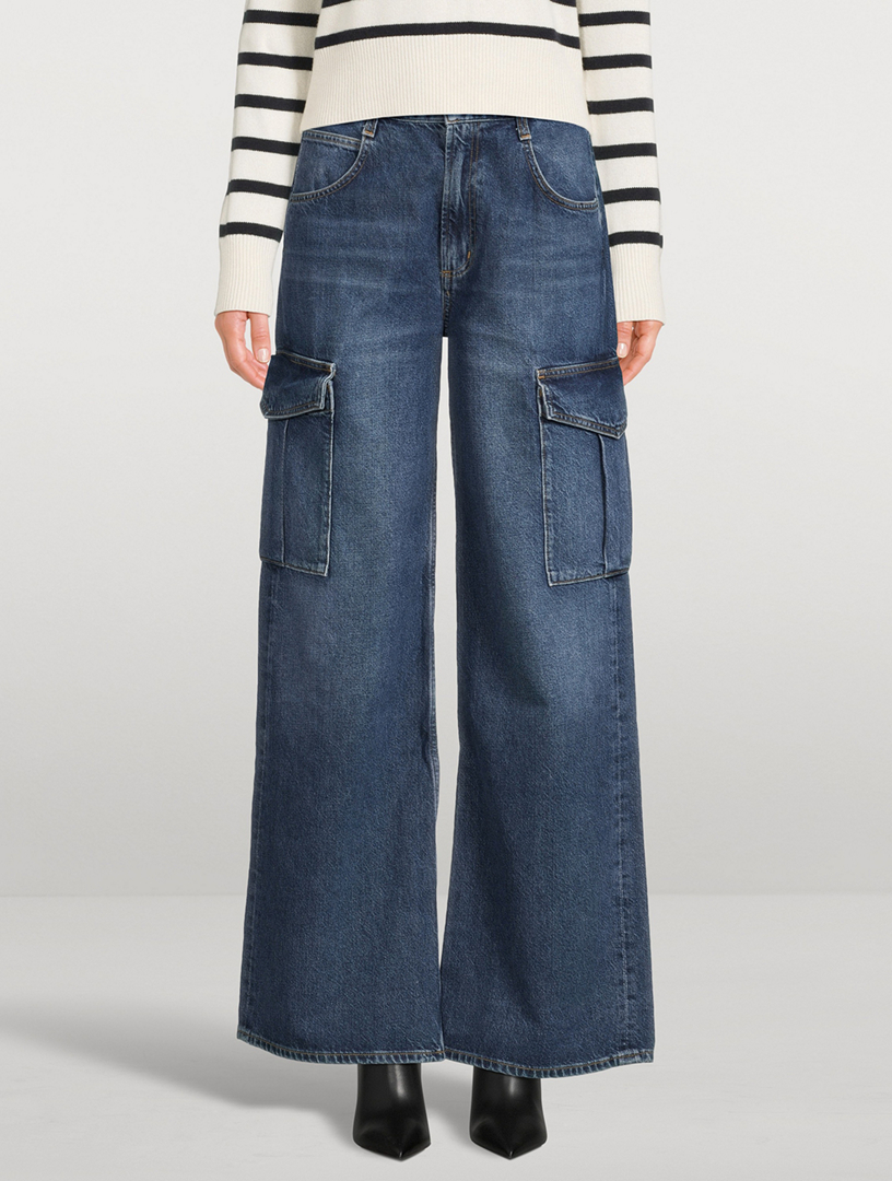 Minka Wide-Leg Cargo Jeans