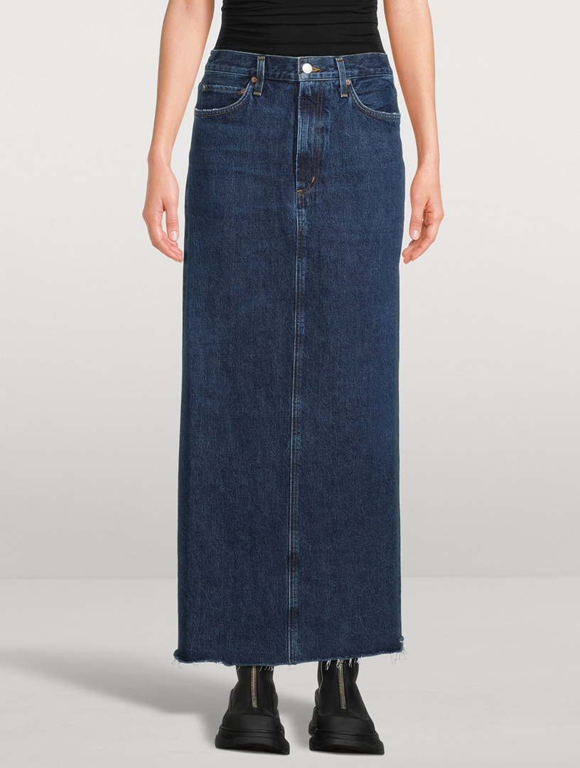 Hilla Denim Maxi Skirt