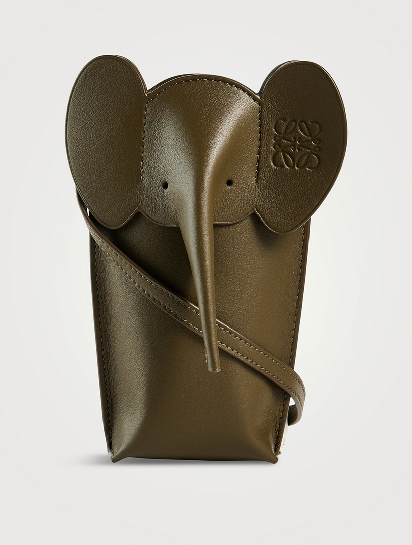 Elephant Leather Crossbody Bag