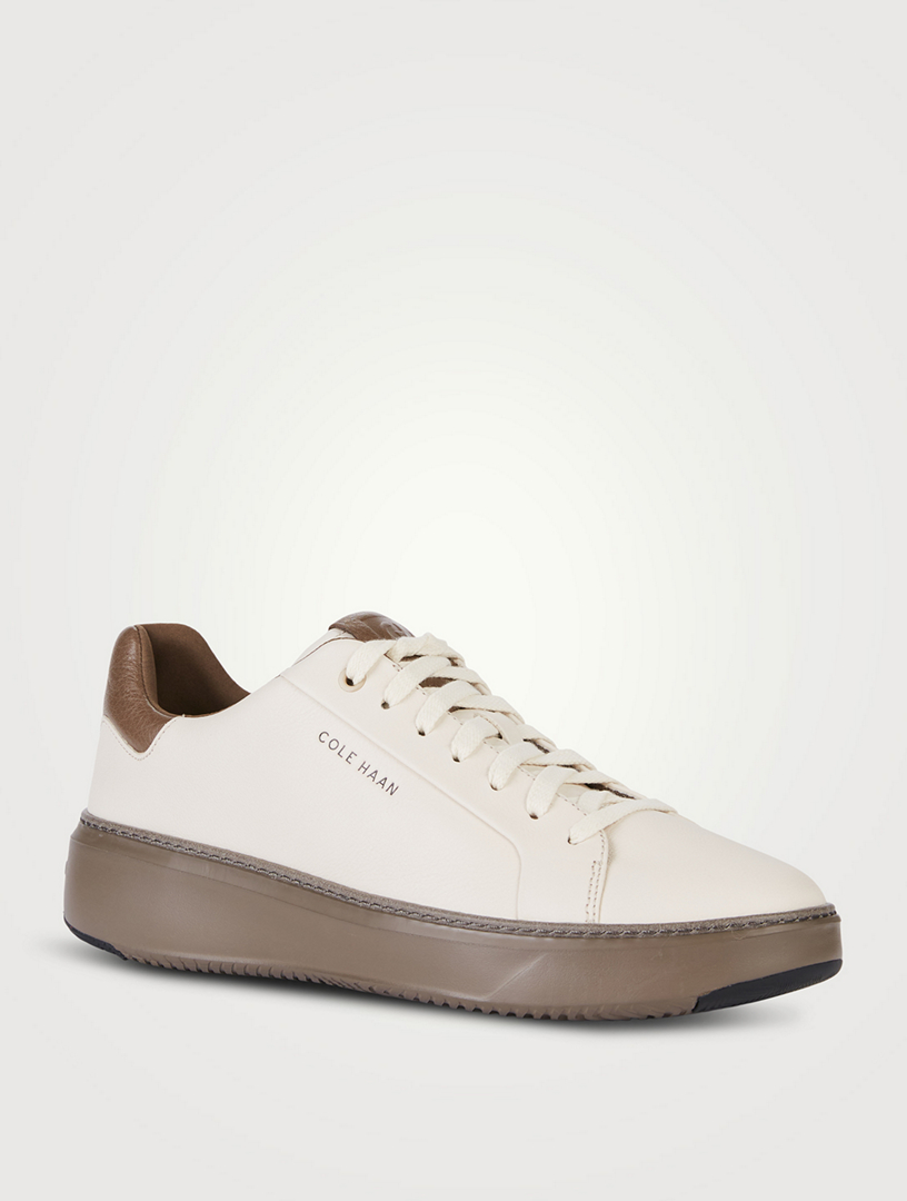 Cole Haan Men's Grandpro Topspin Sneaker, Black/Silver Birch, 8