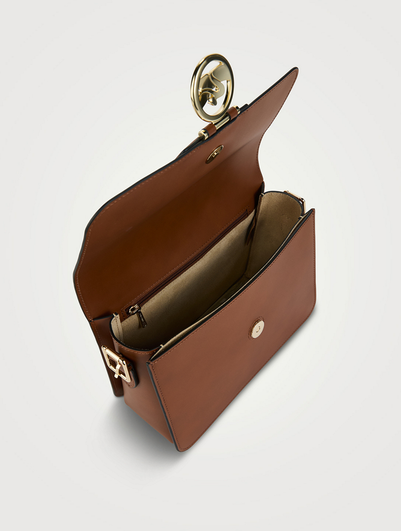 Medium Box-Trot Leather Crossbody Bag
