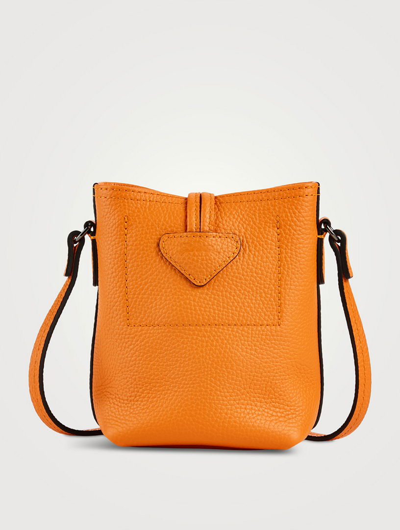 XS Roseau Leather Crossbody Bag