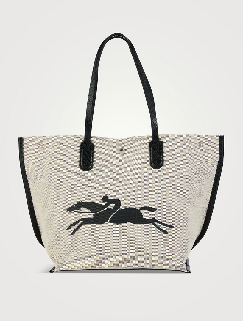 トートバッグ Longchamp Borsa Shopping Roseau Large LONGCHAMP Large Roseau Canvas Tote Bag | Holt Renfrew