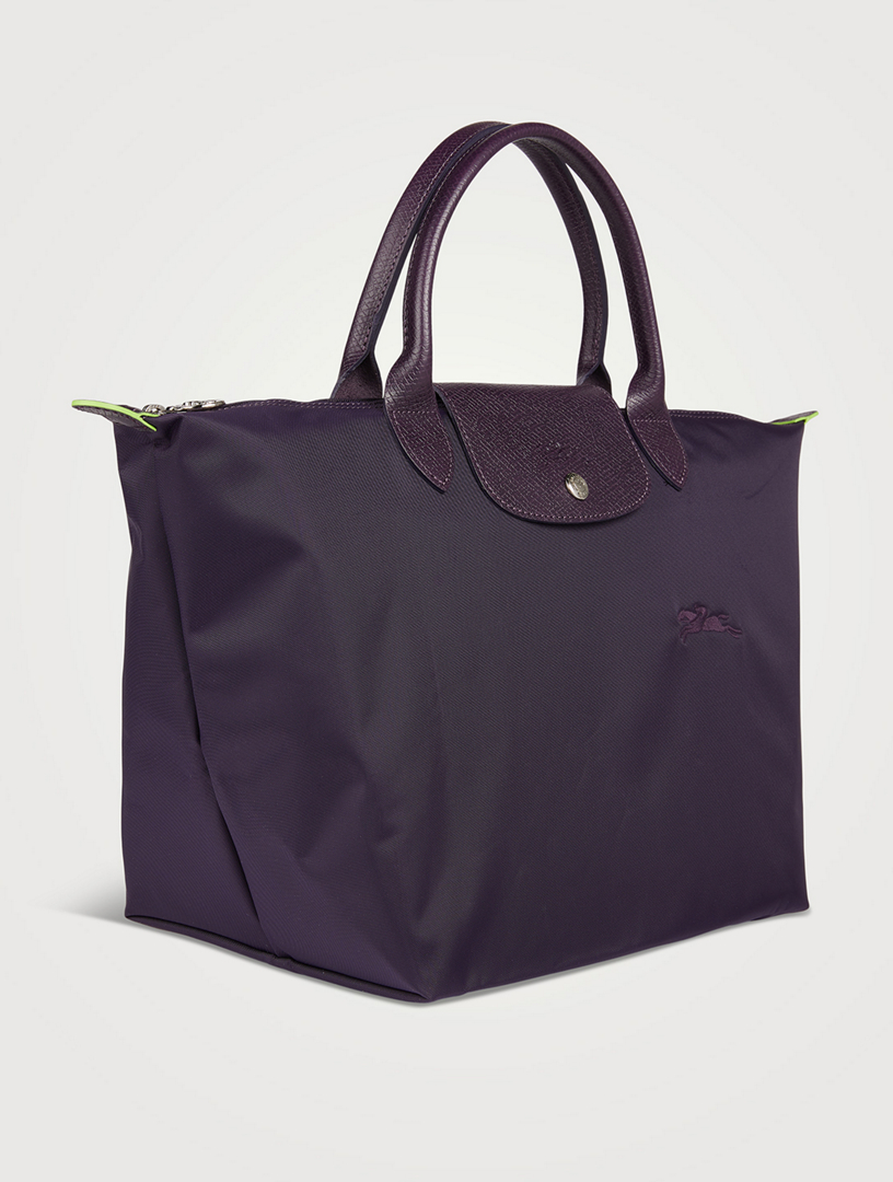 LONGCHAMP Medium Le Pliage Green Top Handle Bag | Holt Renfrew