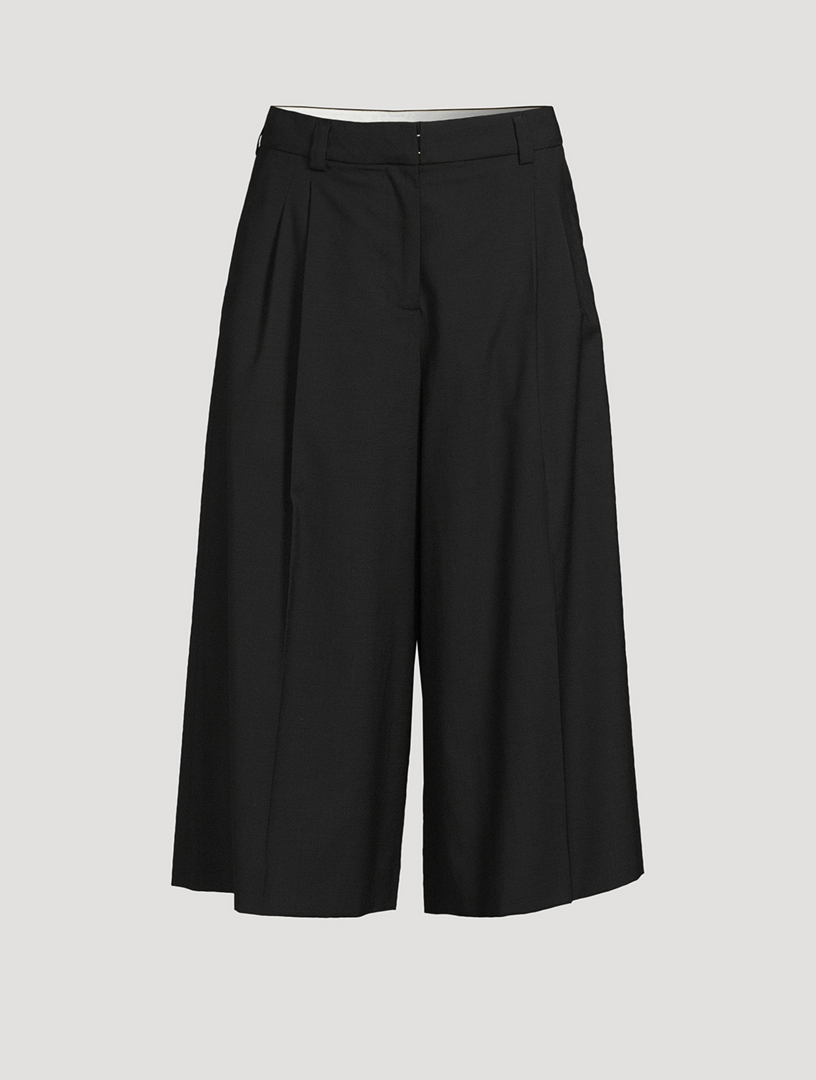 Cropped Wide-Leg Trousers