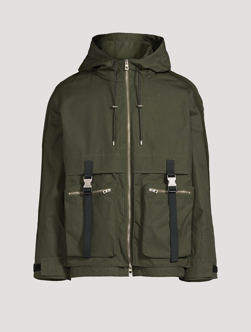 Cotton zip up hooded sale parka