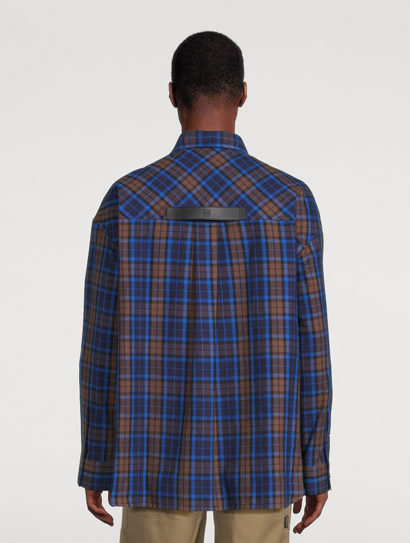 Cotton Overshirt Plaid Print