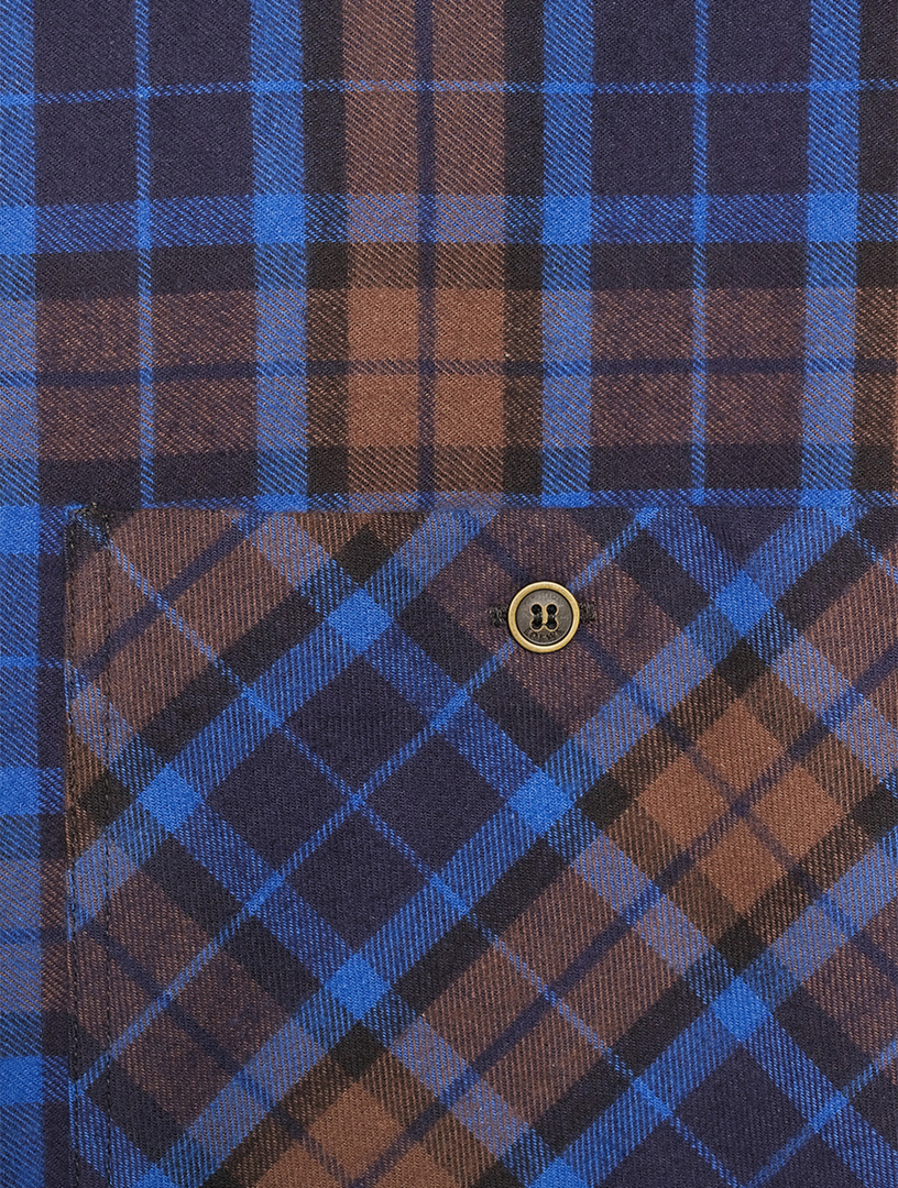 Cotton Overshirt Plaid Print