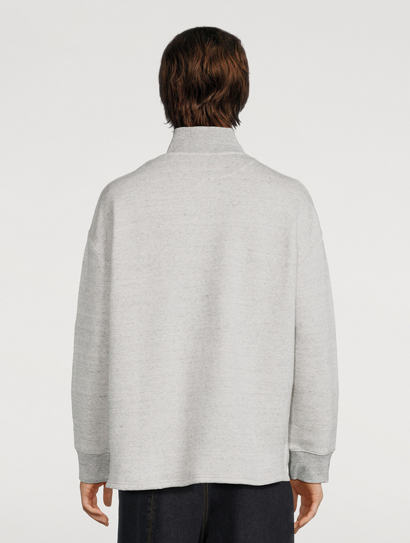 Cotton High-Neck Sweatshirt