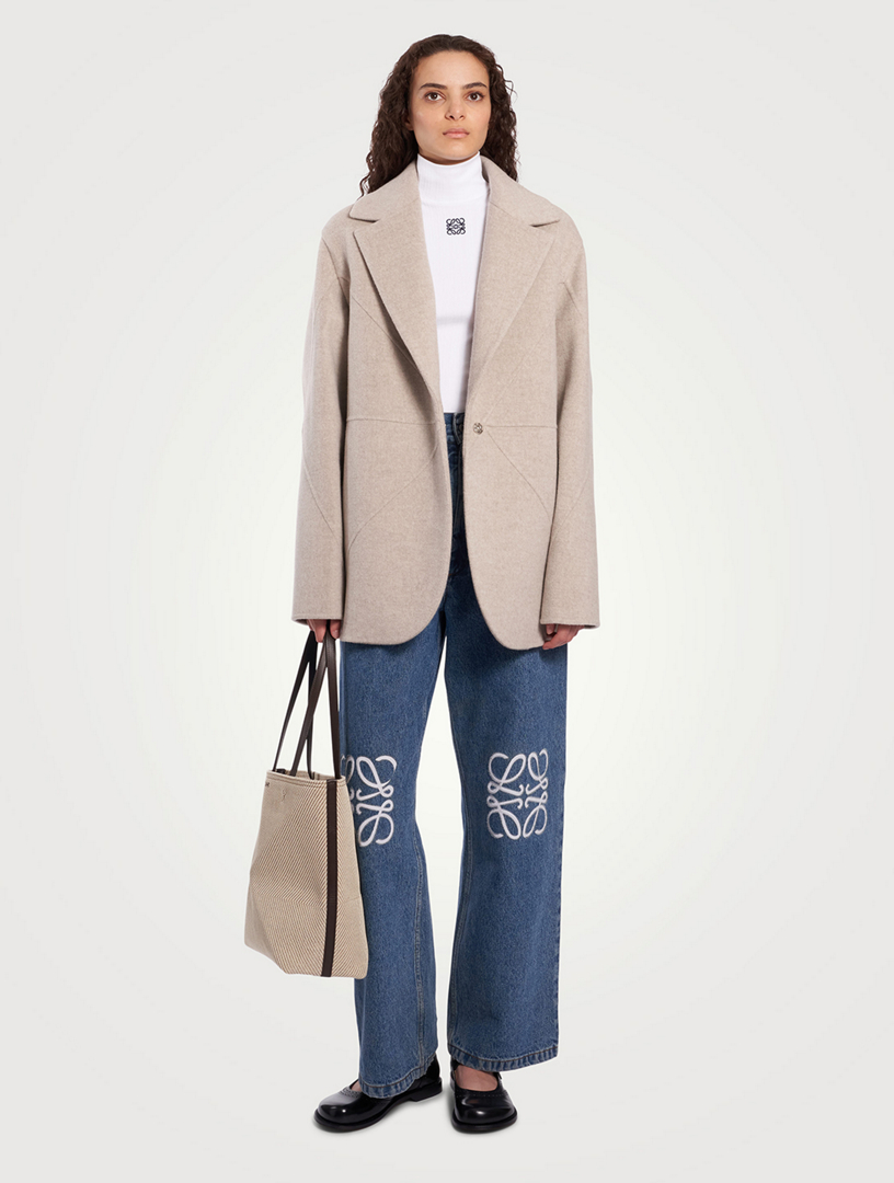 Puzzle Fold Wool And Cashmere Jacket