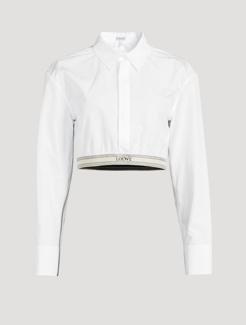 Cropped Poplin Shirt