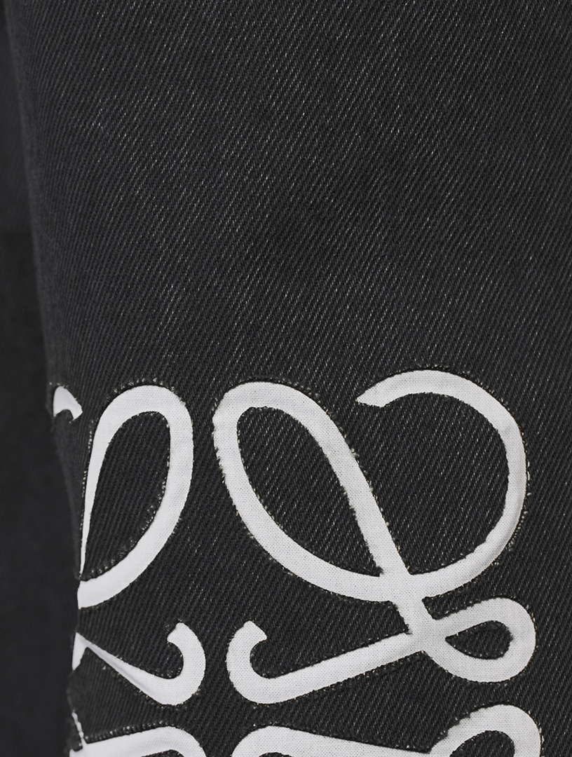パンツ Loewe PANTALONE BAGGY ANAGRAM IN PELLE LOEWE Anagram Baggy Jeans | Holt Renfrew
