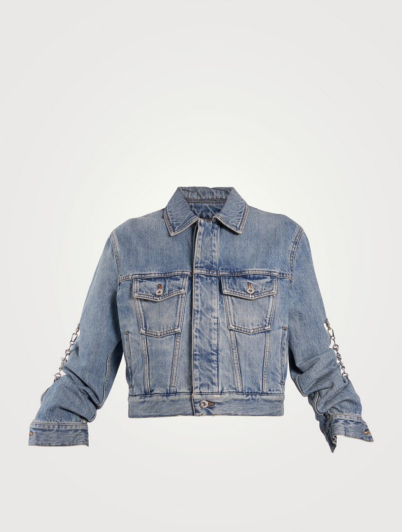 LOEWE Chain-Trimmed Denim Jacket