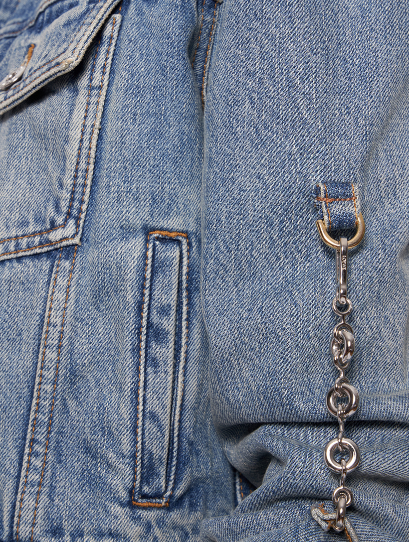 LOEWE Chain-Trimmed Denim Jacket