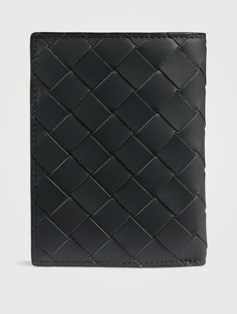★関税込★BOTTEGA VENETA★Intrecciato strap wallet★ Bottega Veneta // Black Intrecciatio Leather Wallet On Chain