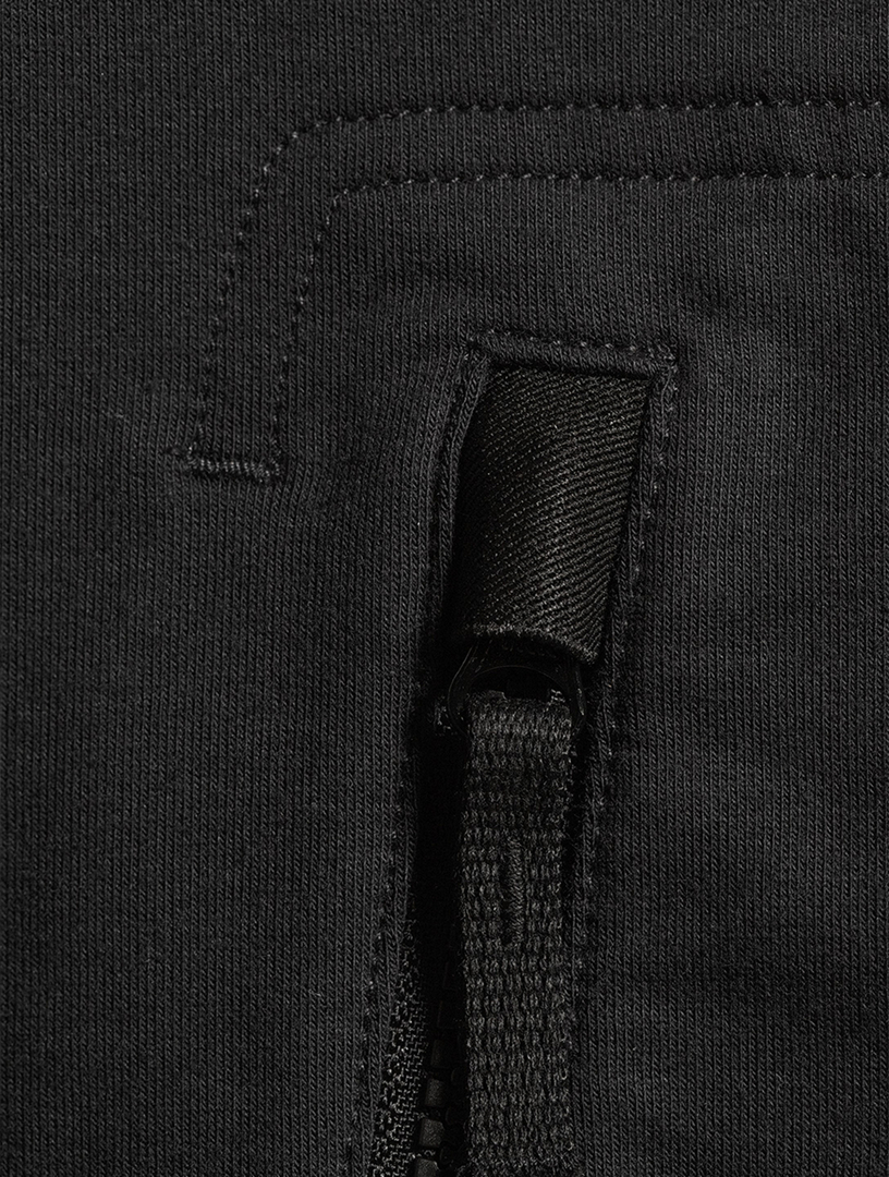 Stretch Cotton Sweatshirt With Zipper