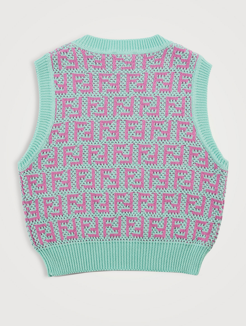 Fendi Long-sleeve Jersey-mesh Bodysuit And Bra Set - Light Pink