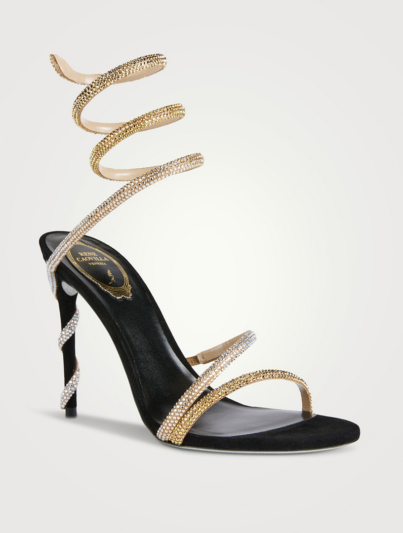 JIMMY CHOO Sacaria Pearl-Embellished Leather And Tulle Sandals