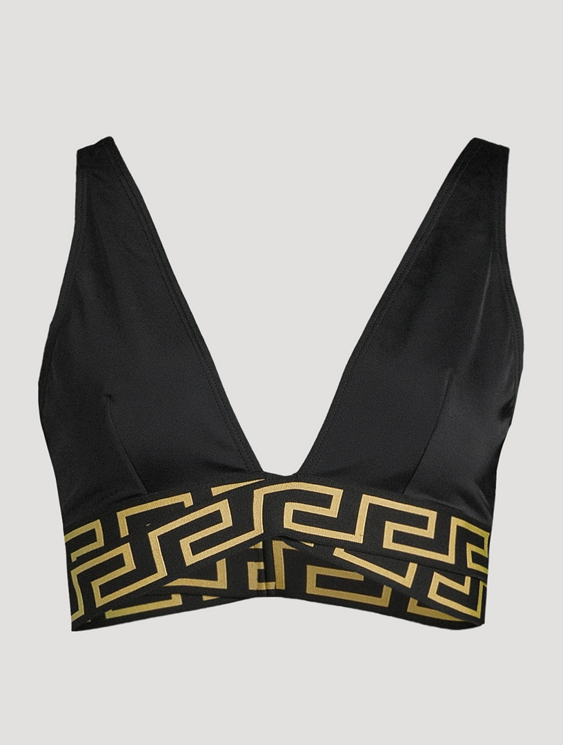 Greca Border Bikini Top