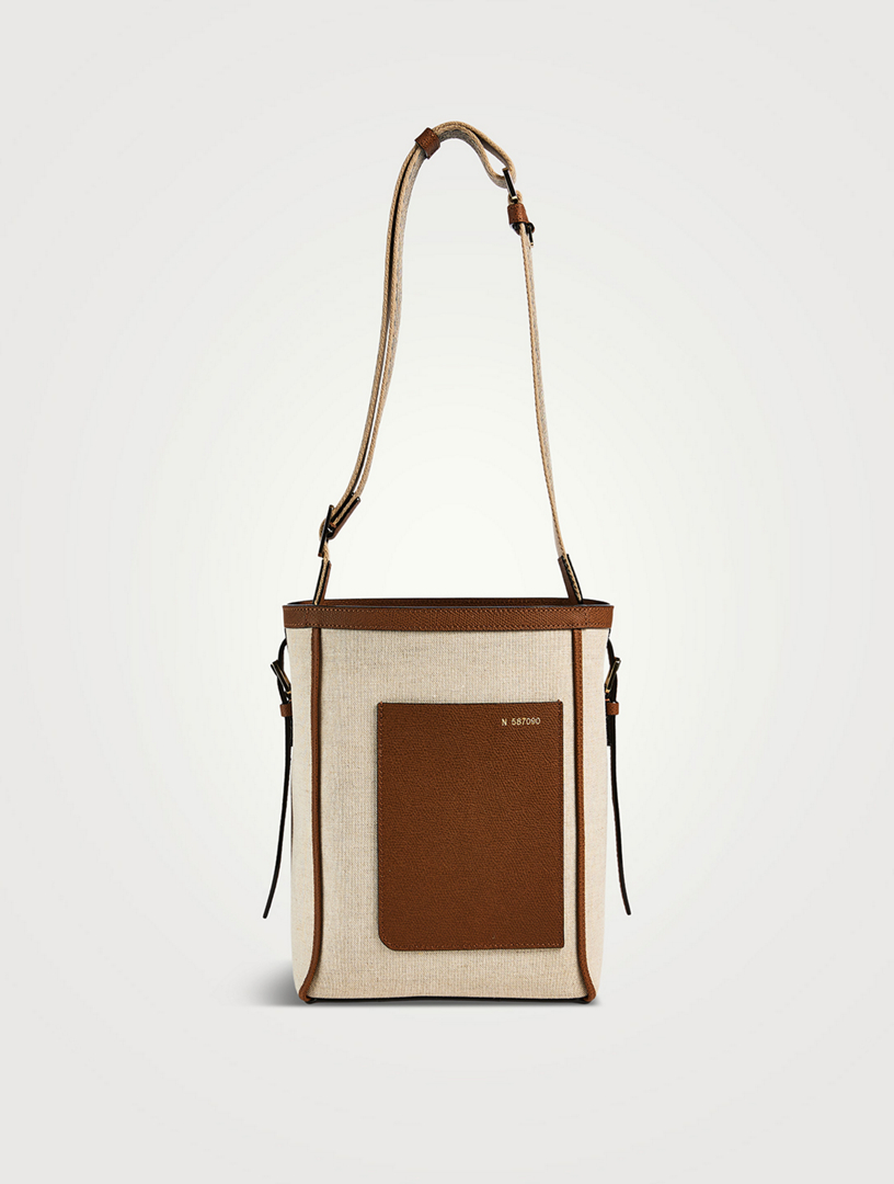 Mini Canvas Bucket Bag