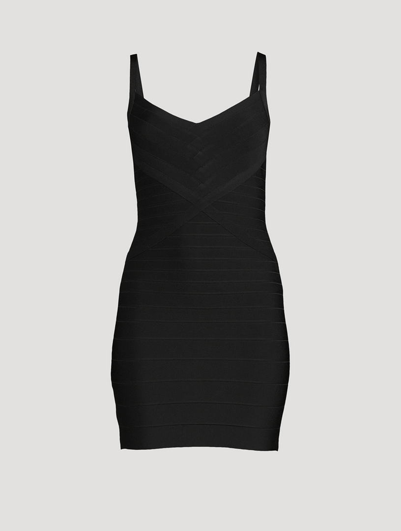 Hervé Léger // Black Bandage Cut Out Dress – VSP Consignment