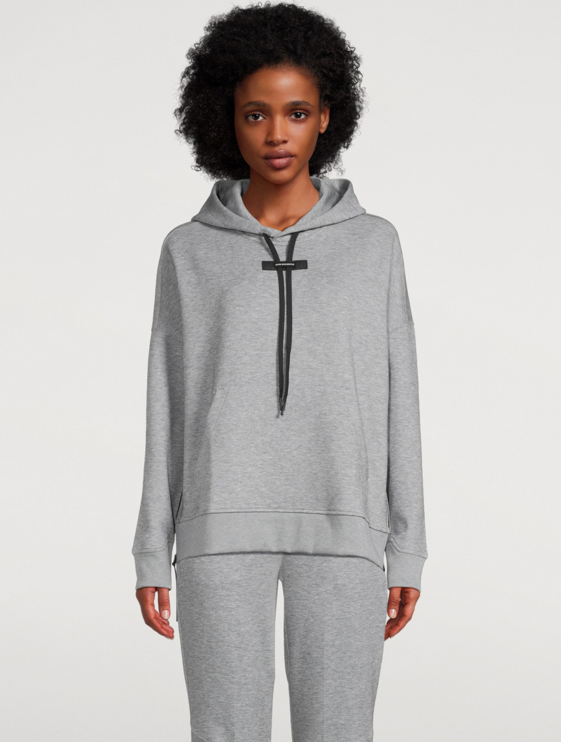 Hoodie with chain clearance drawstring