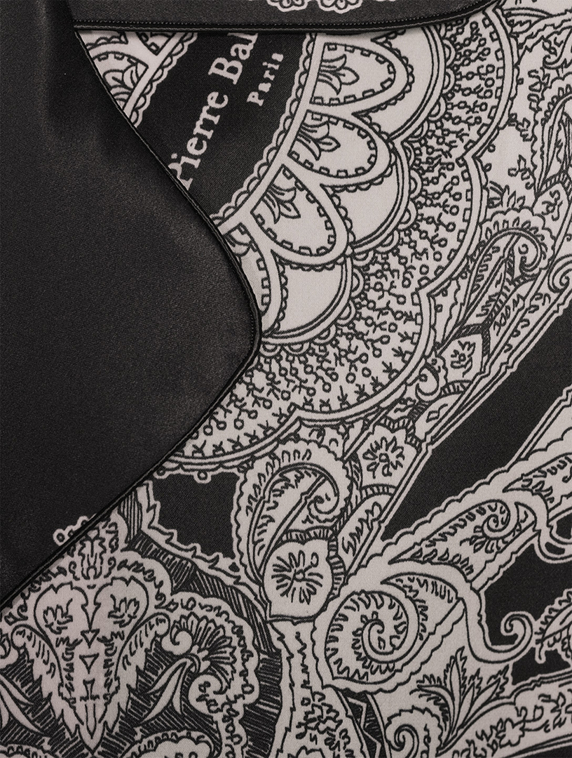 Silk Shirt Paisley Print