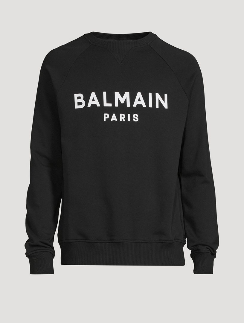 BALMAIN Cotton Logo Sweatshirt Holt Renfrew