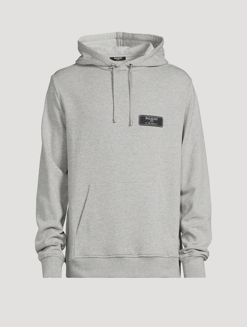 Balmain grey hoodie on sale