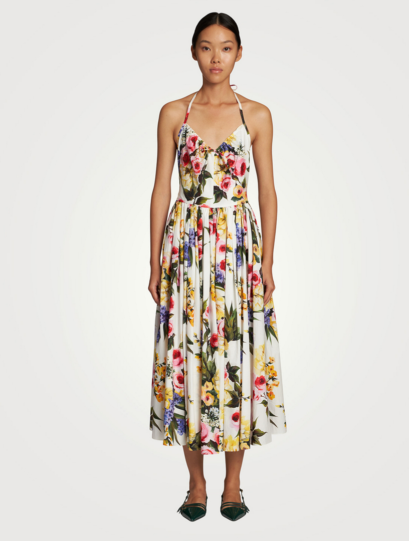 ワンピース Dolce & Gabbana Bouquet Print Poplin Dress Flower bouquet-print poplin dress in Print for Women